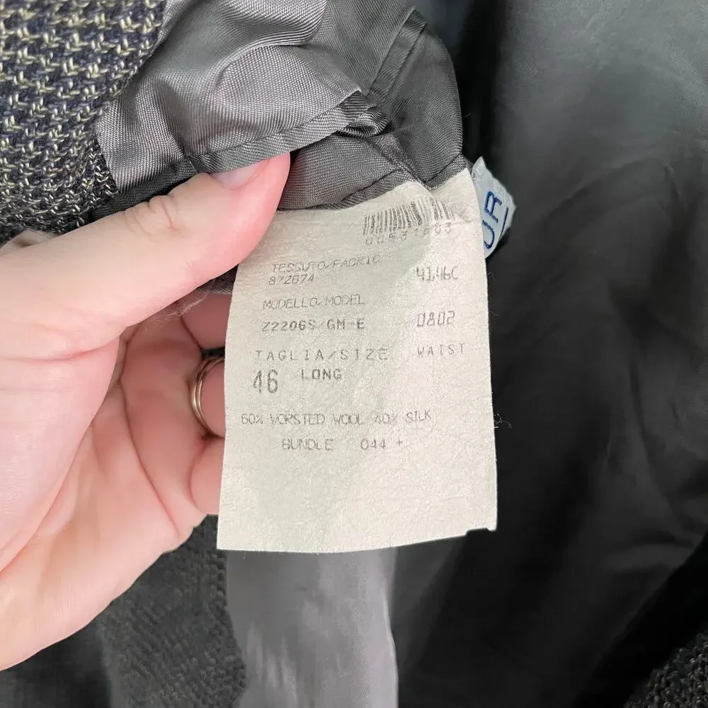 Monsieur by Givenchy Vintage Houndstooth Wool Sports Coat